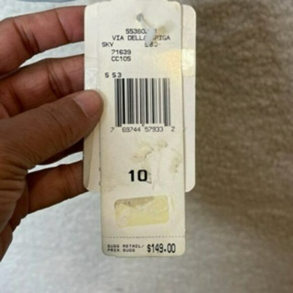 NWT Rena Rowan Vintage  Womens Suit Jacket Sky Blue Button Down Front Size 10 - Picture 7 of 9